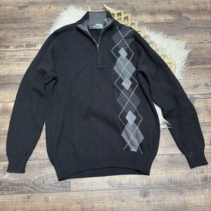 Oscar De La Renta 1/4 Zip Pullover Sweater